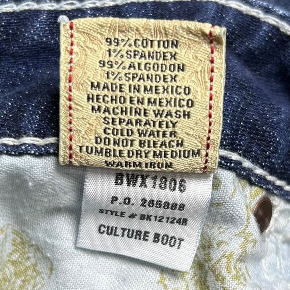 BKE Culture Boot 34 Women Jeans Stretch Low Rise Casual Denim Distressed - Picture 6 of 6